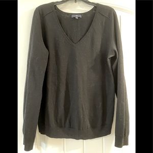 Gap v neck fitted knit pullover cotton wool blend size medium